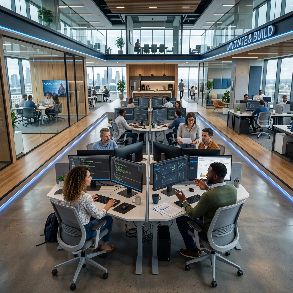 Our Modern IT Company Office